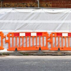 Plastic Safety Barrier Hire In