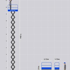 32' Diesel Scissor Lift Hire